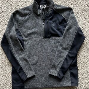 Spyder Black and Gray Quarter-Zip Pullover